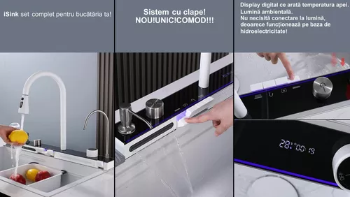 купить Мойка кухонная со смесителем iSink p31 Alb (1305892) в Кишинёве 