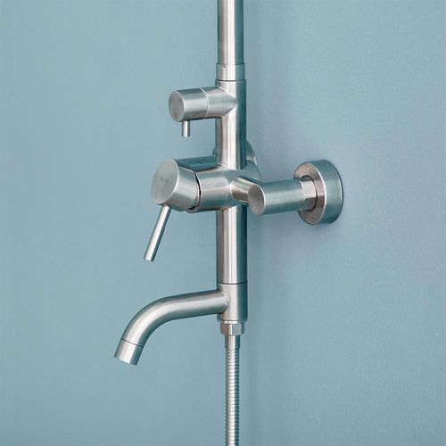 купить Душевая панель Mat|eco Inox (250) излив в Кишинёве 