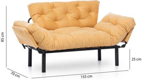 cumpără Canapea Trendy Nitta Mustar 70x85x155cm în Chișinău 