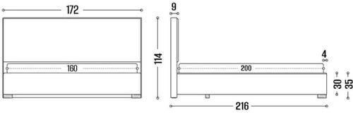 купить Кровать my-STYLE my-Lora 160x200 (P53D16M04) в Кишинёве 