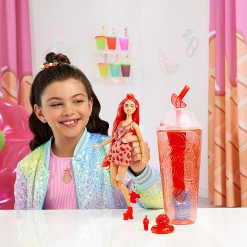 купить Кукла Barbie HNW43 Pop Reveal Smoothie cu pepene verde, Fruit Series в Кишинёве 