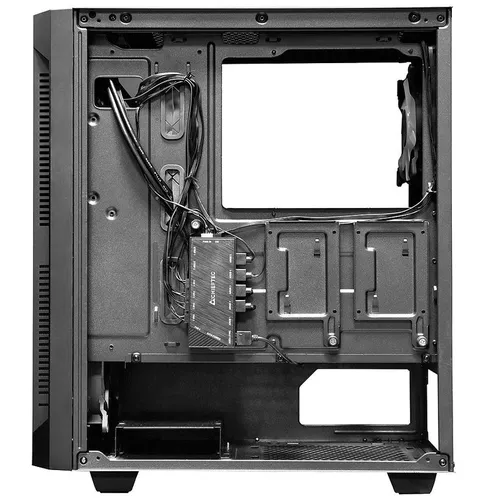 cumpără Case ATX Miditower Chieftec Gaming Hunter GS-01B-OP Black no PSU, 2x USB 3.1, 1x USB 2.0, Audio-out, 4x 120mm A-RGB Rainbow LED fan, Mesh front panel, Tempered glass, A-RGB Control HUB, (carcasa/корпус) în Chișinău 