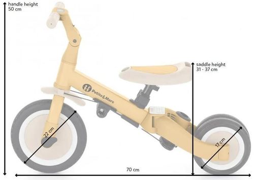 купить Велосипед Petite&Mars 613814 evolutiva 5 in 1 Turbo Intense Ochre в Кишинёве 