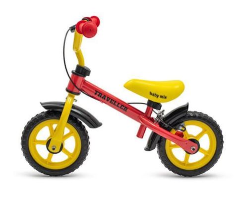 купить Велосипед Baby Mix 56306 беговел с тормозом Traveller красный в Кишинёве 