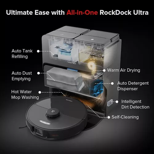 купить Пылесос робот Roborock S8 MaxV Ultra Black в Кишинёве 