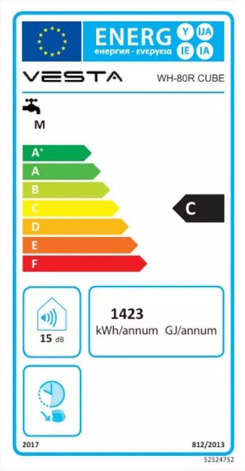 купить Водонагреватель накопительный Vesta WH-80R Cube в Кишинёве 