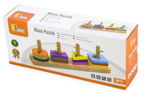 купить Головоломка Viga 50968 Joc enigmă Figuri geometrice 12 elem. в Кишинёве 