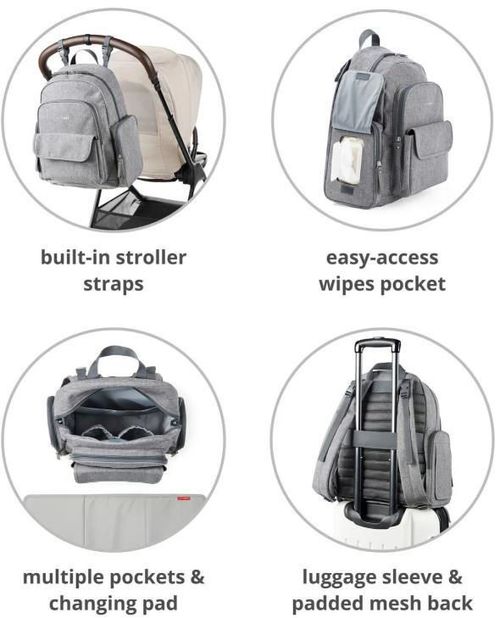 купить Сумка для мам Skip Hop 9U421910 Hop Luna Sage в Кишинёве 