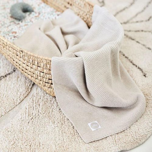 купить Детское постельное белье Jollein 516-511-65360 Paturica Basic Knit Nougat, 75x100cm в Кишинёве 