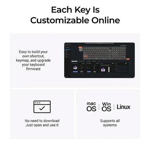 купить Клавиатура Keychron Q6 HE QMK Wireless Custom Full-Metal Mechanical Keyboard (Q6H-M1), Carbon Black в Кишинёве 