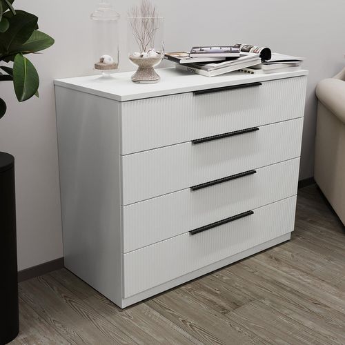 cumpără Comodă Bayro Murano 1000x810x450 МДФ 18мм Positano белый мат în Chișinău 