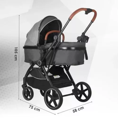 cumpără Сărucior pentru copii Coccolle Amani iSize Anthracite, 3in1 cu landou transformabil în Chișinău 