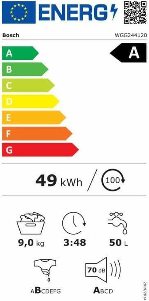 cumpără Mașină de spălat frontală Bosch WGG244120 în Chișinău 