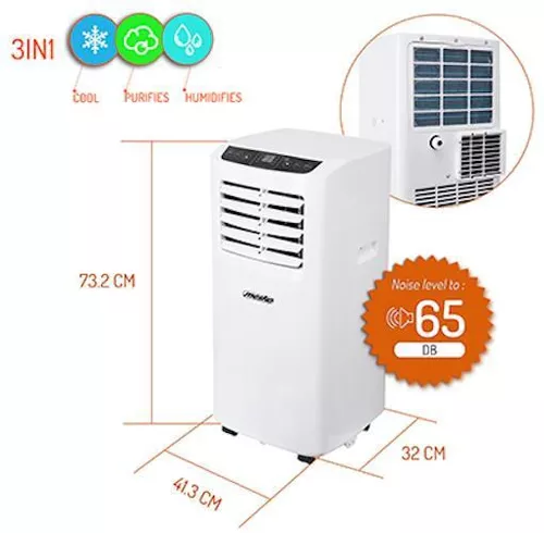 купить Кондиционер мобильный Mesko MS 7911 White в Кишинёве 