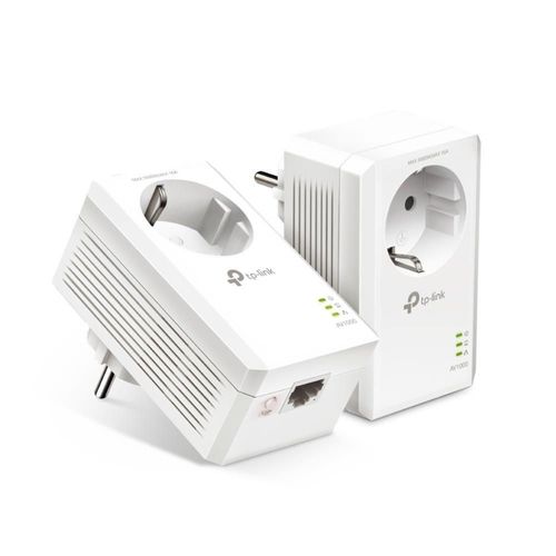 cumpără Punct de acces Wi-Fi TP-Link TL-PA7017P, AV1000 Powerline Adapter with AC Passthrough în Chișinău 