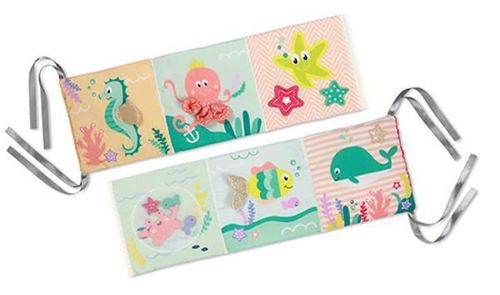 cumpără Jucărie cu pandantiv BabyOno 1563 Carte tactila fata-verso UNDER THE SEA în Chișinău 