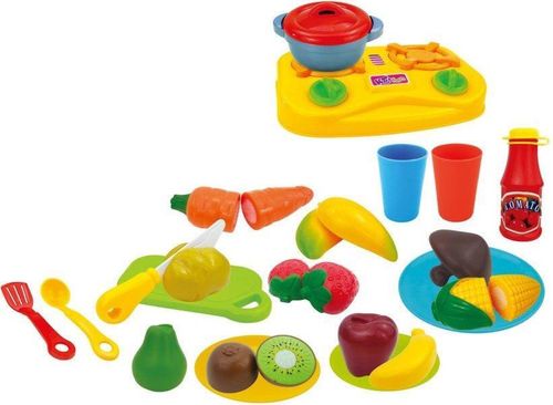 купить Игрушечная кухня и посуда Optmarket ДЕ05.454 Набор фрукты и овощи в Кишинёве 