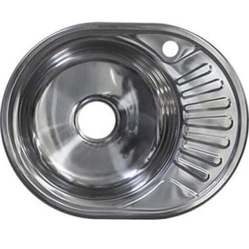cumpără Chiuvetă bucătărie Rubano 120802 incastrabila 570x450x180mm. (stanga),inox, decor-0,8mm în Chișinău 