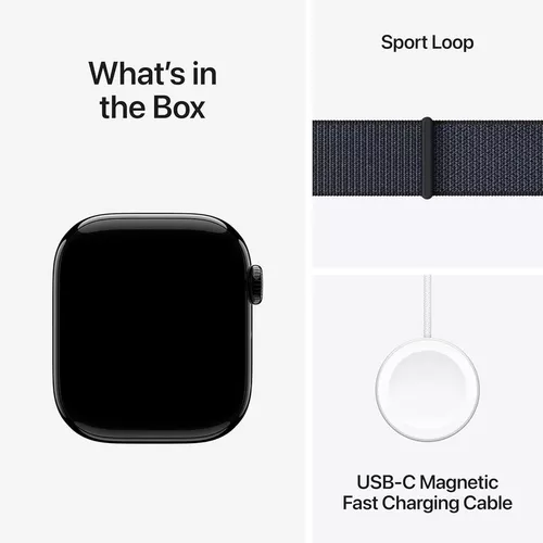 cumpără Ceas inteligent Apple Watch Series 10 GPS 42mm Jet Black Aluminium Case with Ink Sport Loop MWWG3 în Chișinău 