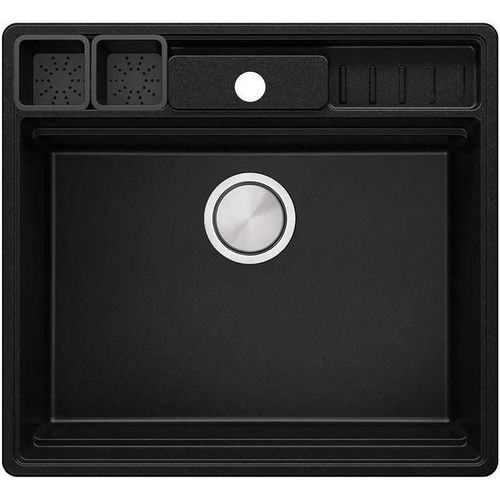 cumpără Chiuvetă bucătărie Primagran New York Multispace 60 Black + accesorii 580x530 MNAKC#N în Chișinău 