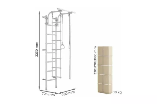 купить Шведская стенка Romana DSK 4 (11.21.7.06.410.03.02) Pastel в Кишинёве 
