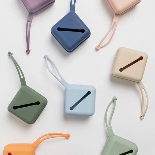 купить Пустышка BIBS 4210282 Cutie pentru suzete din silicon Steel Blue в Кишинёве 