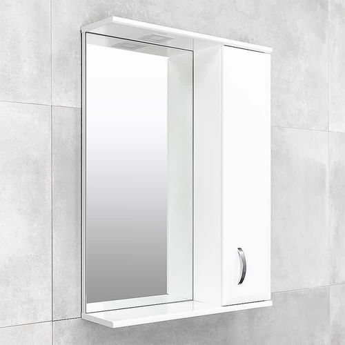 купить Зеркало для ванной Bayro Tory 600x750 правый белый мат в Кишинёве 