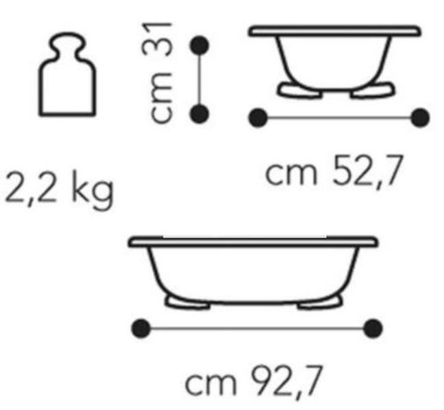 cumpără Cădiță Brevi 548/005 Ванночка Bubble în Chișinău 