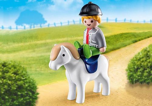 купить Игрушка Playmobil PM70410 Boy with Pony в Кишинёве 