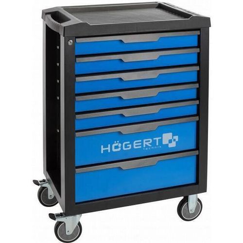 купить Система хранения инструментов Hoegert HT7G048-332 Тележка инструментальная 7 ящиков, 332 предмета в Кишинёве 
