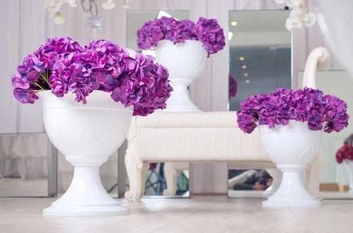 купить Цветочный горшок Santino Lilia pe picior (14.0L, Alb) в Кишинёве 