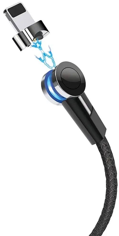 cumpără Cablu telefon mobil Hoco Hoco Cable USB to Lightning S8 Magnetic 2.4A 1.2m, Black în Chișinău 