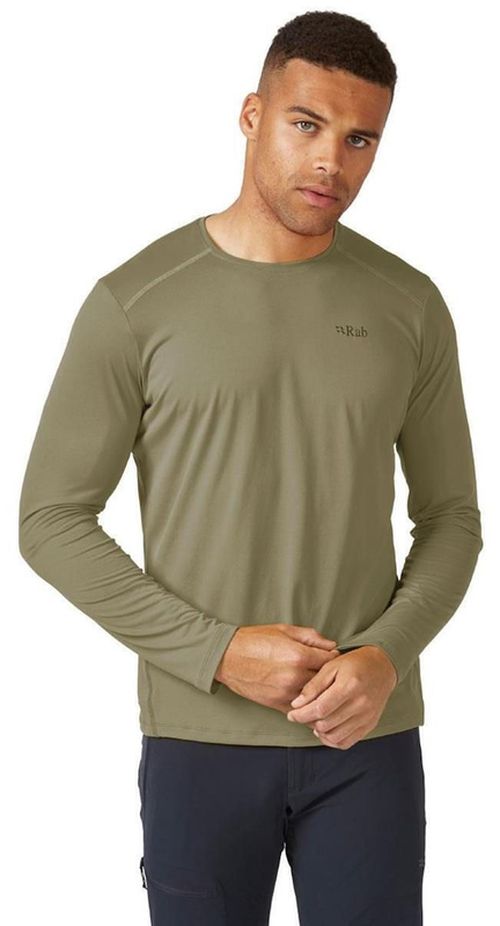 cumpără Îmbrăcăminte sport Rab Tricou barbati Force LS Tee Light Khaki M (QBL-07-LKH-MED) în Chișinău 