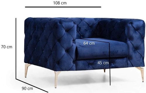 cumpără Fotoliu Trendy Como-Bleumarin în Chișinău 