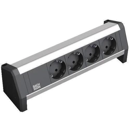 купить Удлинитель электрический BACHMANN 902.0049 Modul desk 4xSchuko negru в Кишинёве 