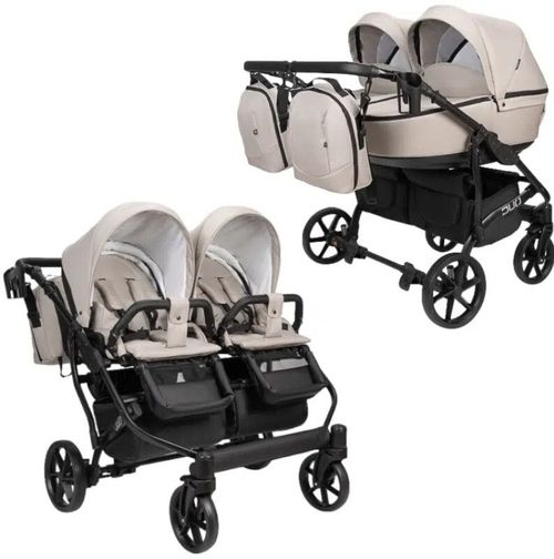 купить Детская коляска Angelina Carucior 2in1 pt gemeni Velio Duo SP Blue Smoke №3 в Кишинёве 