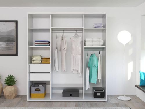 cumpără Dulap Bayro Parma 2000x2250x600 белый, купе în Chișinău 