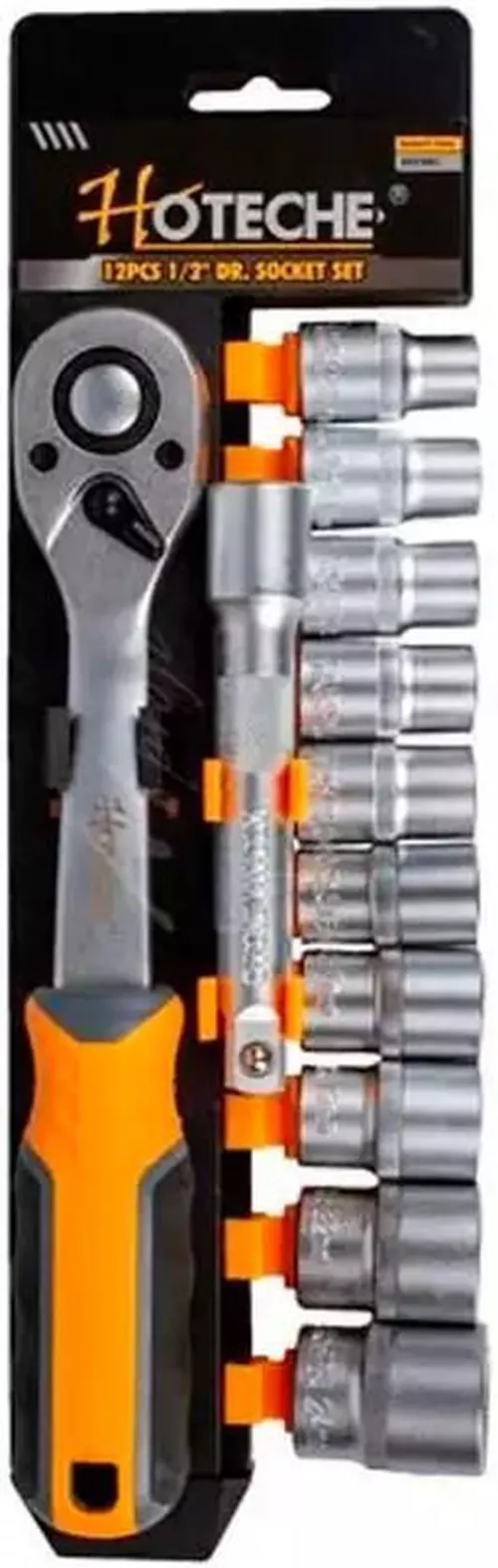 cumpără Set de unelte de mână Hoteche 201901 Набор торцевых головок 10шт + трещетка ½" în Chișinău 