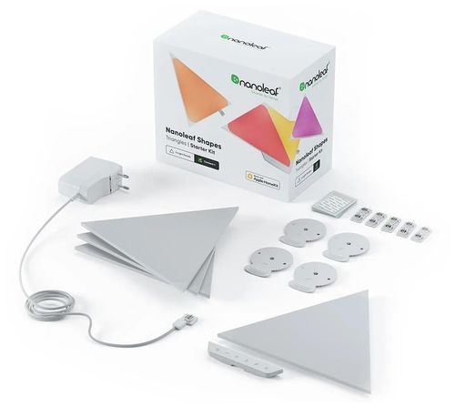 cumpără Iluminat decorativ Nanoleaf NL47-2002TW-4PK Shapes Triangles Starter Kit 4 Pack în Chișinău 