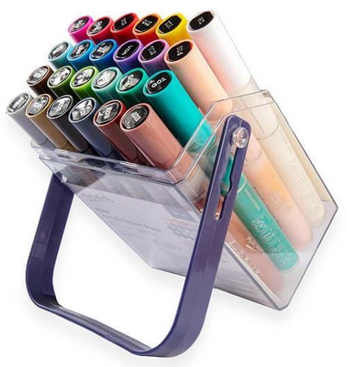 cumpără Set de creație Mont Marte MPN0236 Set markere acrilice Signature, vârf 3 mm, 24 buc în Chișinău 