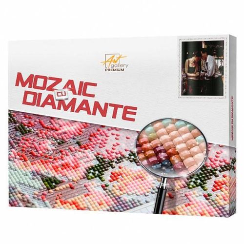cumpără Tablou pe numere Art Gallery QB200939 Mozaic cu diamante patrate 40x50cm Intalnirea romantica în Chișinău 