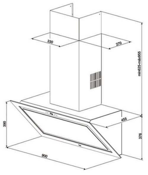 cumpără Hotă Teka DLV 99670 BK TOS în Chișinău 