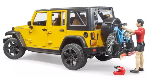 купить Машина Bruder 2543 Masina de teren Jeep Wrangler Rubicon Unlimited, cu bicicletă MTB și ciclist, 45590 в Кишинёве 