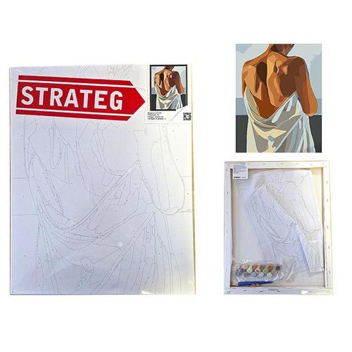 купить Картина по номерам Strateg 57250 40x50cm Dupa baie в Кишинёве 