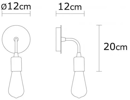cumpără Candelabru de perete Trendy Lampa de perete Harput-N-1325 12x20x12cm în Chișinău 