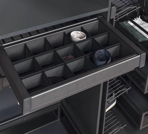 cumpără Feronerie pentru mobilă Starax S-6717-A модуль для аксессуаров антрац. 80см în Chișinău 