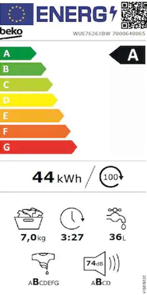 купить Стиральная машина с фронтальной загрузкой Beko WUE7626XBW в Кишинёве 