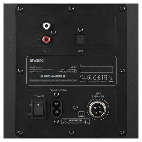 купить Колонки мультимедийные для ПК Sven MC-30 Black в Кишинёве 