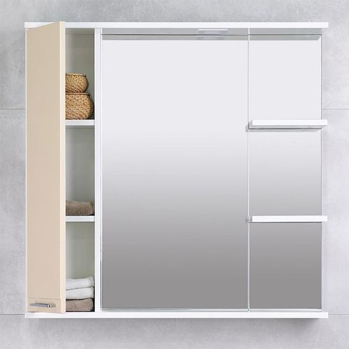 cumpără Oglindă baie Bayro Rivera 860x750 stâng bej în Chișinău 