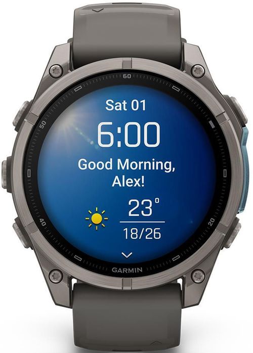 купить Смарт часы Garmin Fenix 9, 47mm, Bare Ti, Pebble Gray Band (010-04762-01) в Кишинёве 